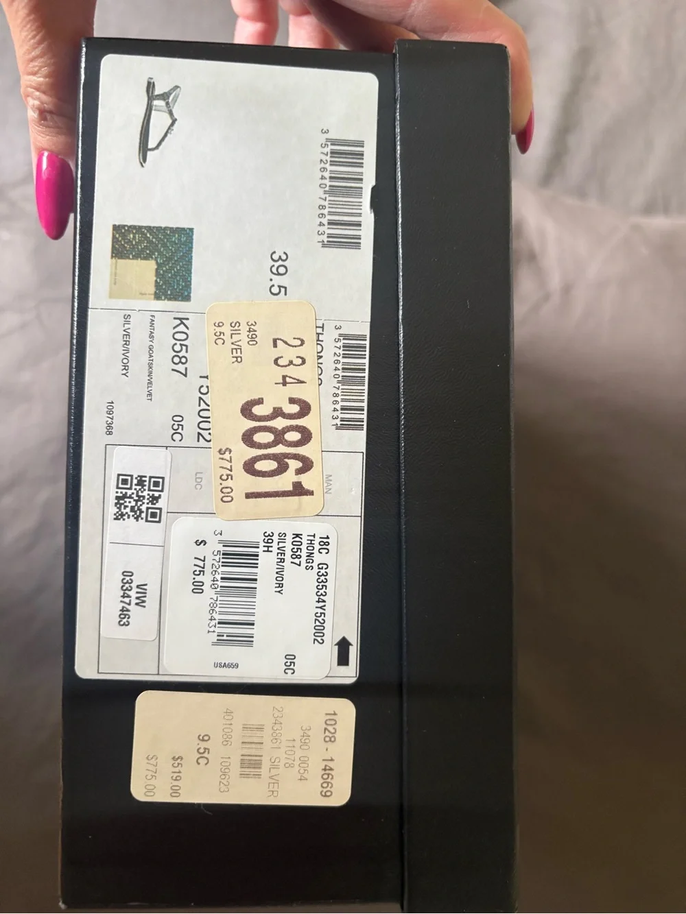 Chanel sz 39.5 thong flip flop sandals flats